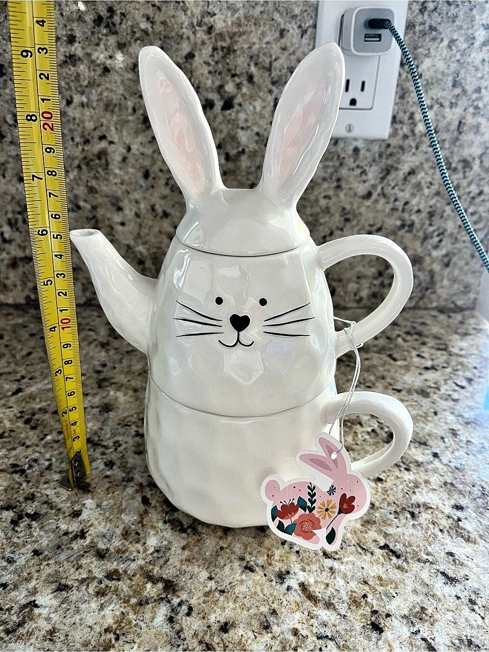 10 Strawberry Street Easter Bunny Teapot